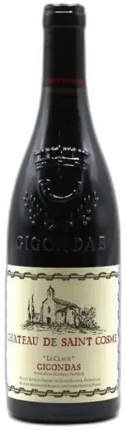 image du vin Gigondas le Claux Château de Saint Cosme 2018