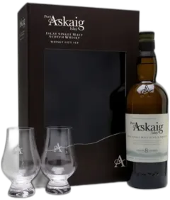 photo du vin Port Askaig 8 Ans Single Malt Islay Ecosse 2 Verres 45 8°