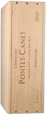 vue du vin Château Pontet Canet 2020 Bois