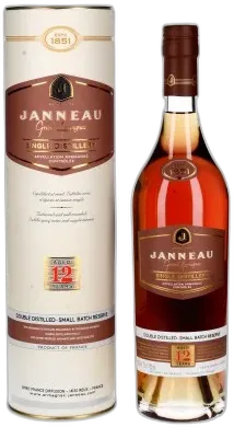 illustration du vin Janneau 12 Ans Single Distillery Canister