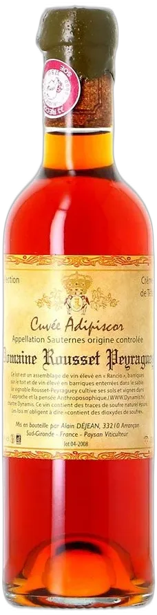 illustration du vin Rousset Peyraguey Adipiscor Voile Rancio 15 Ans de Barriques 2008