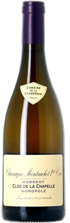 vue du vin la Vougeraie Chassagne Montrachet 1er Cru Morgeot Clos de la Chapelle 2022