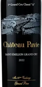 capture du vin Château Pavie 2022