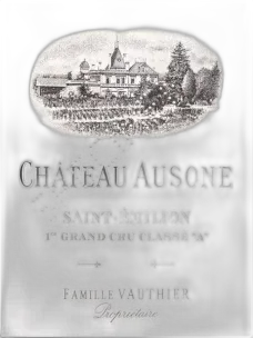 vue du vin Château Ausone 2014