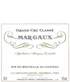 aperçu du vin Château Boyd Cantenac 2018