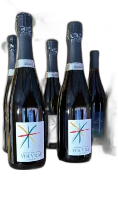 vue du vin Aop Vouvray Pétillant Extra Bulles Domaine Breussin