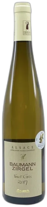 image du vin Aoc Alsace Pinot Gris 2017