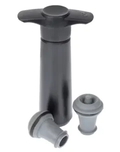 vue du vin Vacuvin Pompe a Vide 2 Bouchons