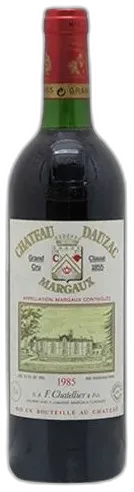illustration du vin Aop Margaux Grand Cru Classé Chateau Dauzac 1985