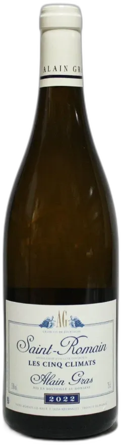 illustration du vin Alain Gras Saint Romain Blanc les Cinq Climats 2022