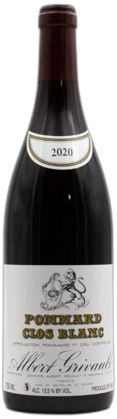 capture du vin Albert Grivault Pommard 1er Cru Clos Blanc 2020