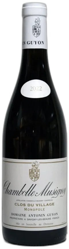 image du vin Antonin Guyon Chambolle Musigny Clos du Village 2022
