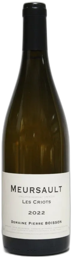 photo du vin Boisson Pierre Meursault les Criots 2022