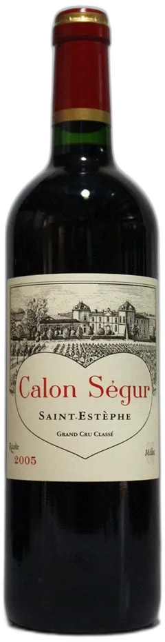 vue du vin Calon Segur 2005
