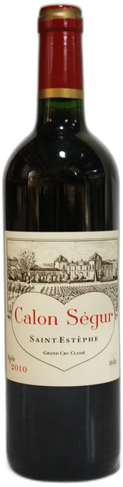 vue du vin Calon Segur 2010 la