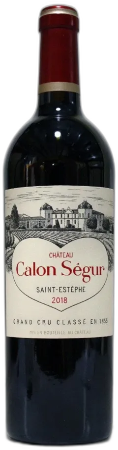 photo du vin Calon Segur 2018 la