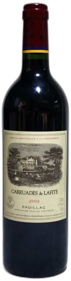 vue du vin Carruades de Lafite 2002