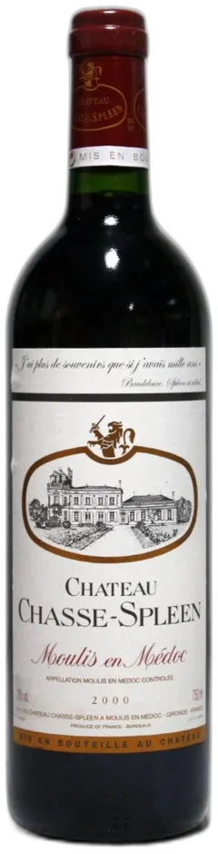 photo du vin Chasse Spleen 2000