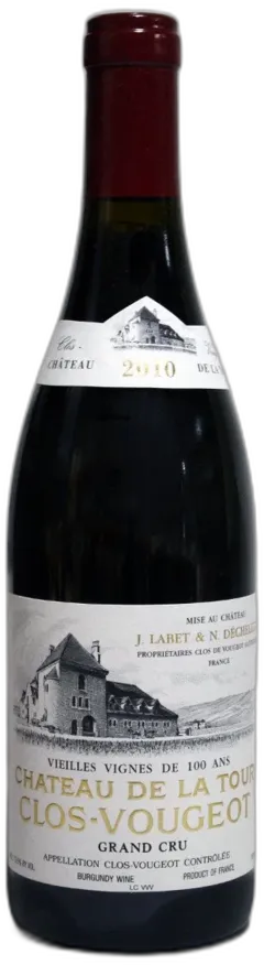 capture du vin Château de la Tour Clos Vougeot Vieilles Vignes 100 Ans 2010