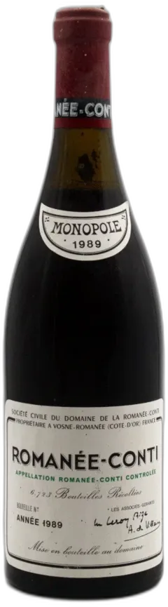 image du vin Dom de la Romanee Conti Romanée Conti 1989