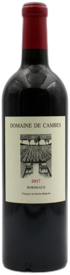 photo du vin Bordeaux Rouge 2017 Domaine de Cambes
