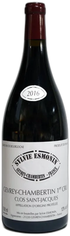 vue du vin Esmonin Gevrey Chambertin 1er Cru Clos Saint Jacques 2016 Magnum