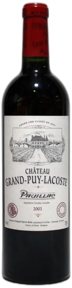 image du vin Grand Puy Lacoste 2003