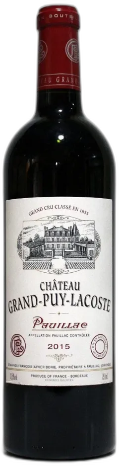 vue du vin Grand Puy Lacoste 2015