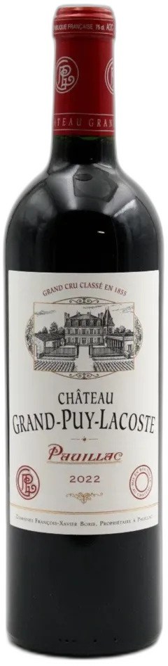 vue du vin Grand Puy Lacoste 2022