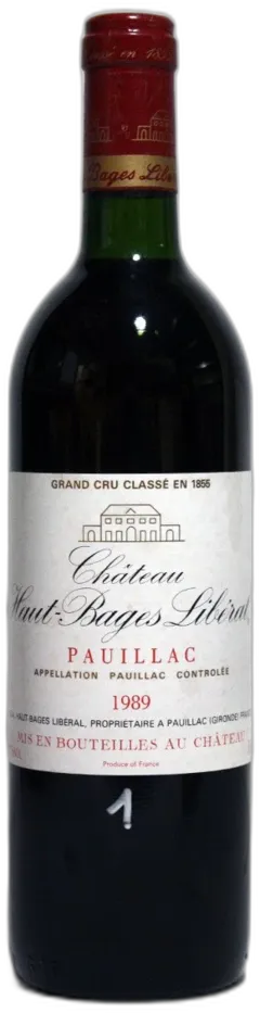 photo du vin Haut Bages Liberal 1989