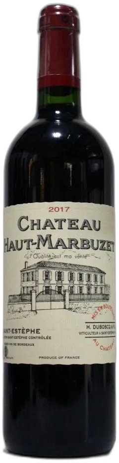 image du vin Haut Marbuzet Saint Estephe Aoc Rouge 2017
