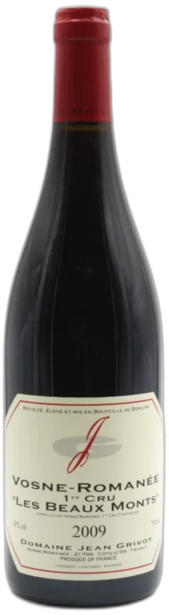 image du vin Jean Grivot Vosne Romanée 1er Cru les Beaux Monts 2009
