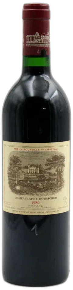 photo du vin Lafite Rothschild 1986