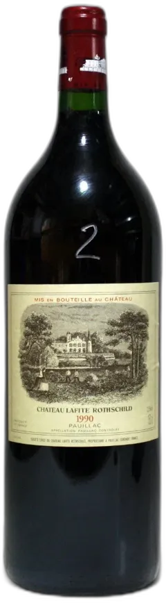 photos du vin Lafite Rothschild 1990 Magnum