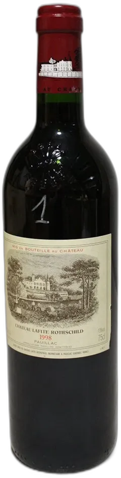 vue du vin Lafite Rothschild 1998