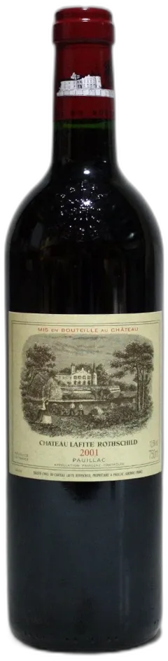 vue du vin Lafite Rothschild 2001