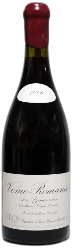 photos du vin Leroy Vosne Romanee les Genaivrieres 2006
