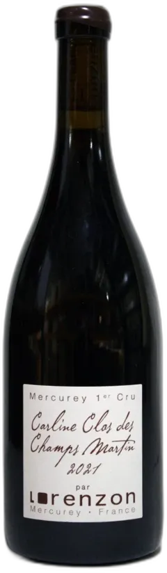 image du vin Lorenzon Mercurey 1er Cru Clos des Champs Martin Carline 2021