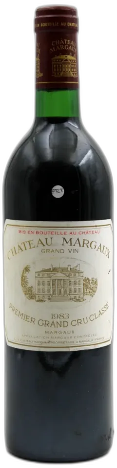 photo du vin Margaux Etiquette Très Légèrement Tachée