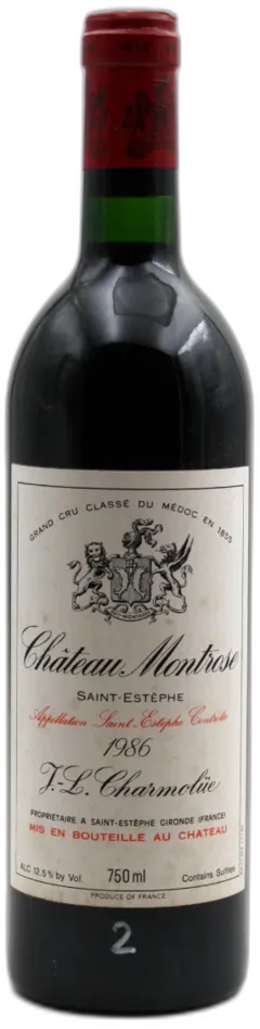 image du vin Montrose 1986