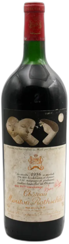 photo du vin Mouton Rothschild 1986 Magnum
