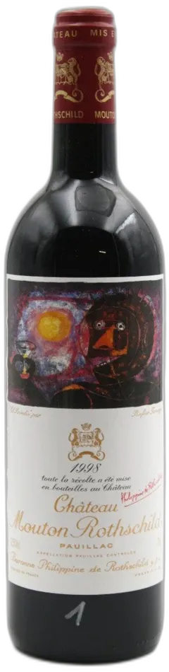 image du vin Mouton Rothschild 1998