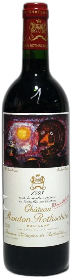image du vin Mouton Rothschild 1998