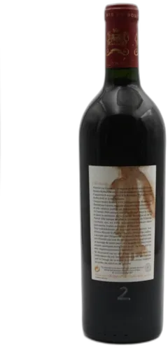 photo du vin Mouton Rothschild 2004 Contre Etiquette Abimée