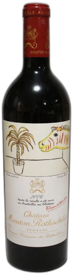 vue du vin Mouton Rothschild 2006