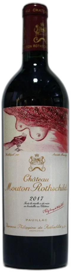 illustration du vin Mouton Rothschild 2017 la