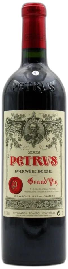 aperçu du vin Petrus 2003