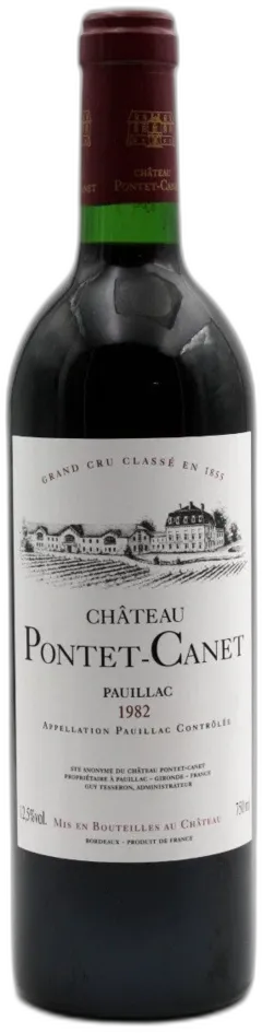 image du vin Pontet Canet 1982