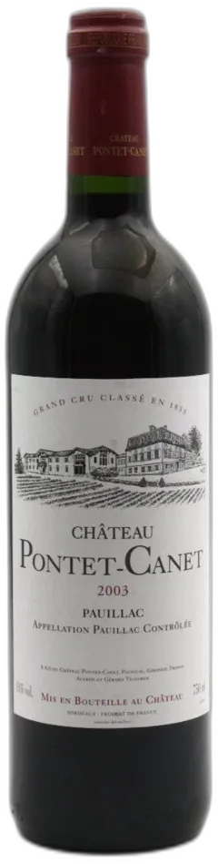photo du vin Pontet Canet 2003