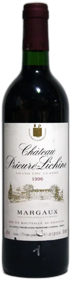 illustration du vin Prieure Lichine 1996